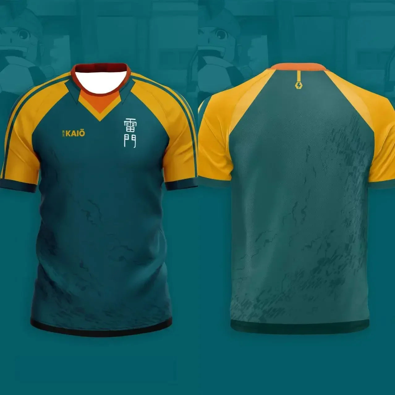Japan Soccer Anime Jersey Inazuma Eleven Kaio Boys Girls Clothes Sports Casual Breathable Quick-Drying Oversized Daily Training