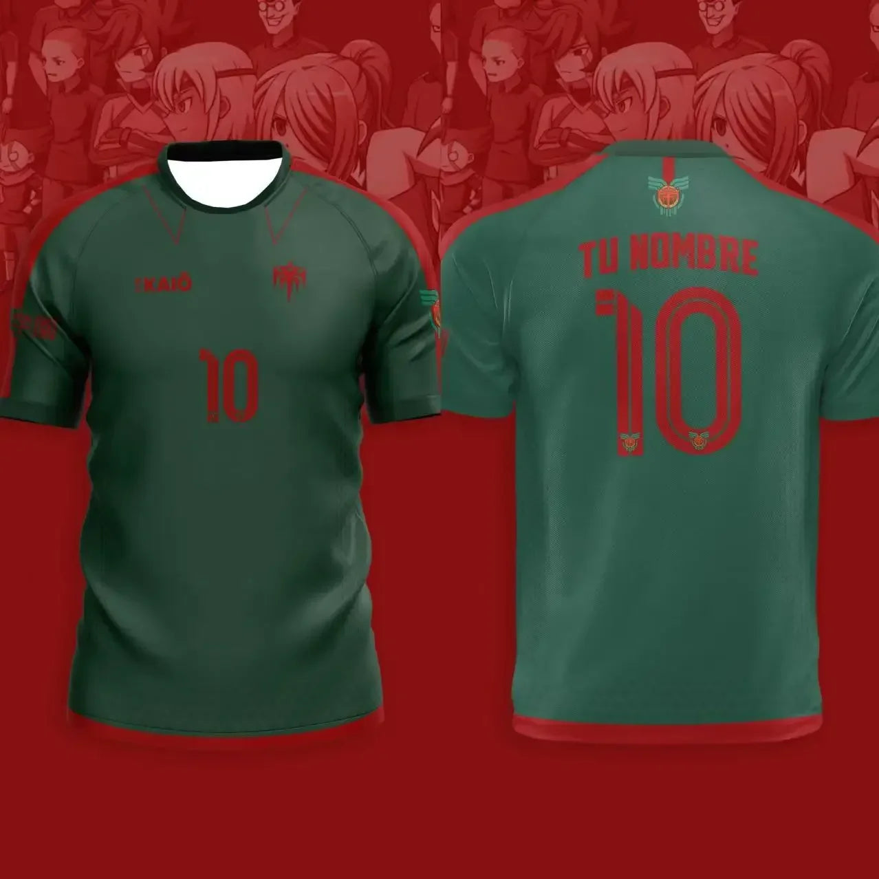 Japan Soccer Anime Jersey Inazuma Eleven Kaio Boys Girls Clothes Sports Casual Breathable Quick-Drying Oversized Daily Training