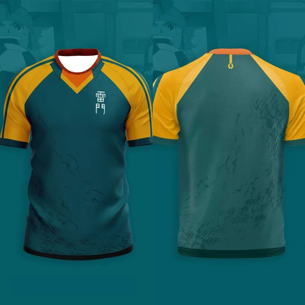 Japan Soccer Anime Jersey Inazuma Eleven Kaio Boys Girls Clothes Sports Casual Breathable Quick-Drying Oversized Daily Training